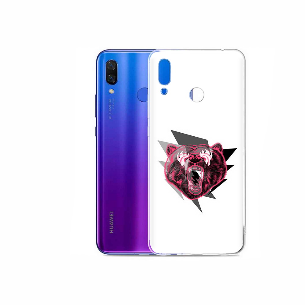 

Чехол MyPads Tocco для Honor Play грозовой медведь, Прозрачный, Tocco