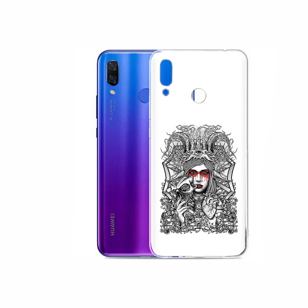 

Чехол MyPads Tocco для Honor Play грусная девушка, Прозрачный, Tocco