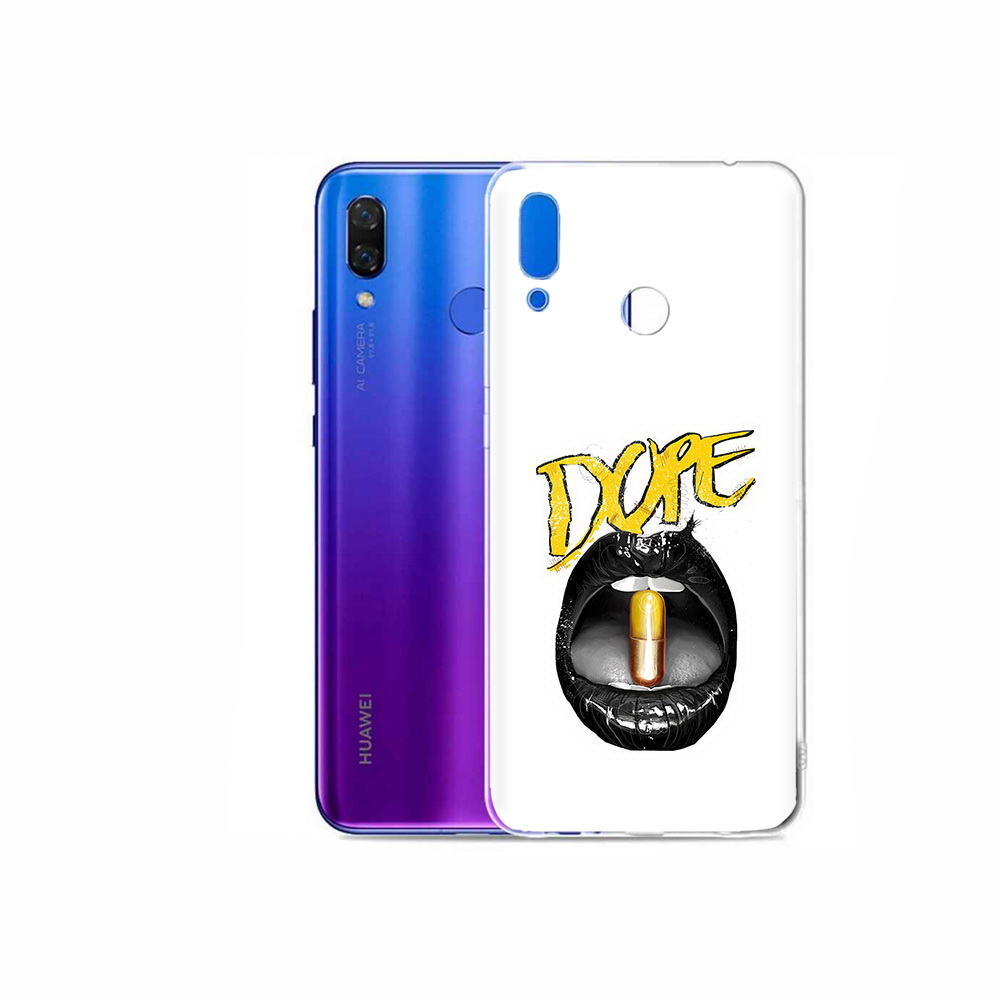 

Чехол MyPads Tocco для Honor Play губы, Прозрачный, Tocco