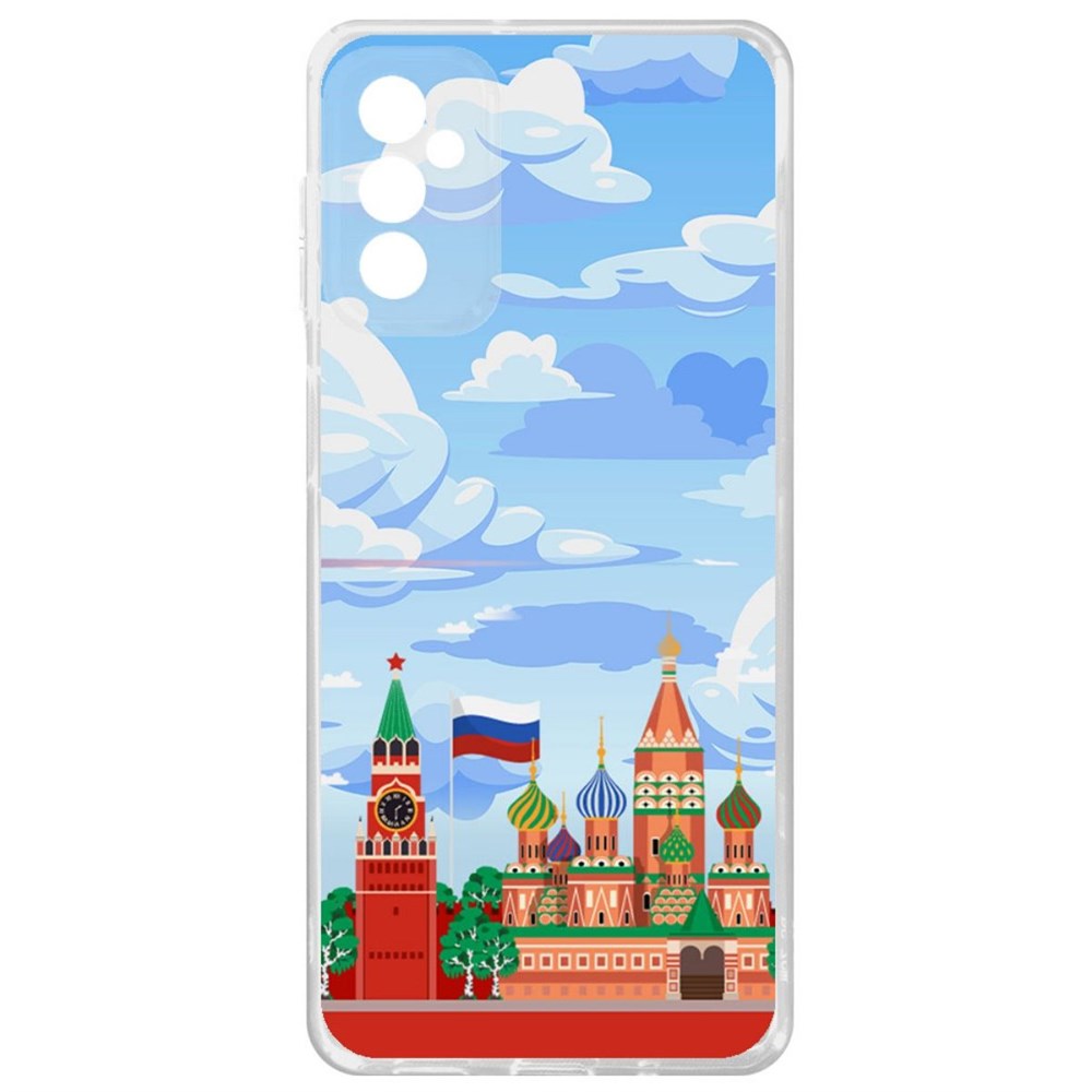 

Чехол-накладка Krutoff Clear Case Красная Площадь для Samsung Galaxy M52 (M525)