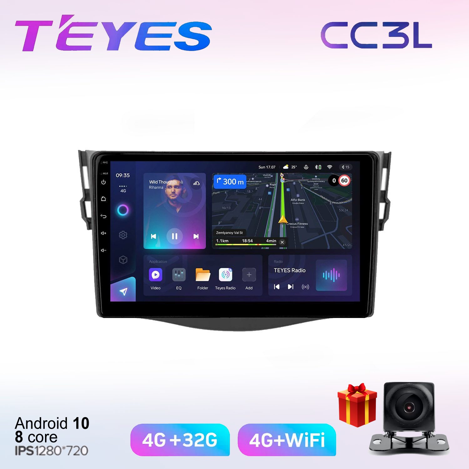 

Автомобильная магнитола Teyes cc3L703291 штатная в штатное место, CC3L