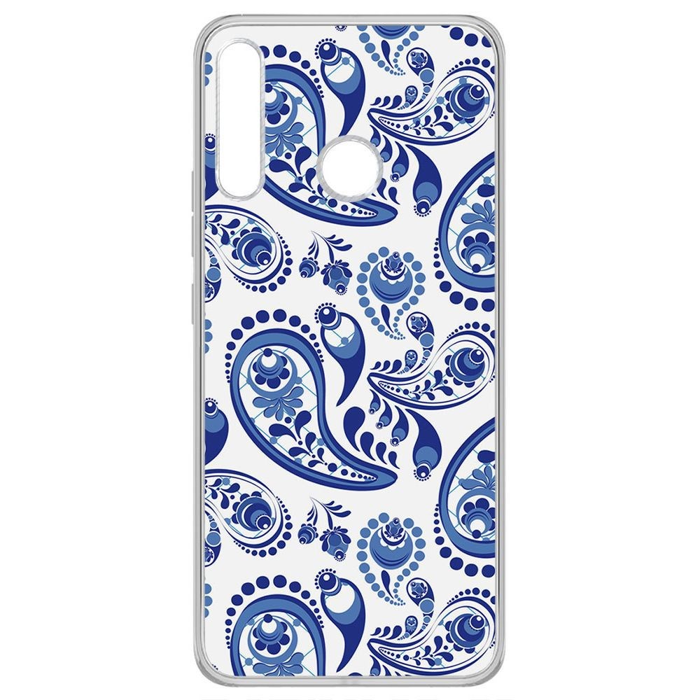 

Чехол-накладка Krutoff Clear Case Гжель для Tecno Camon 12 Air