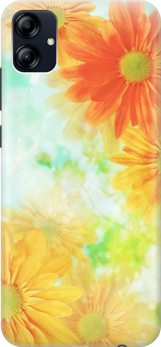 

Силиконовый чехол на Samsung Galaxy A04e "Оранжевые цветы", Желтый;зеленый, 158462