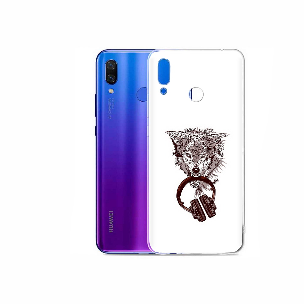 

Чехол MyPads Tocco для Honor Play дикий волк, Прозрачный, Tocco