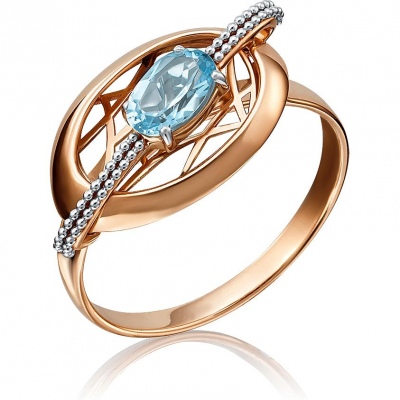 

Кольцо из золота р. 18,5 PLATINA jewelry 01-5141-01-201-1110-57, топаз, 01-5141-01-201-1110-57