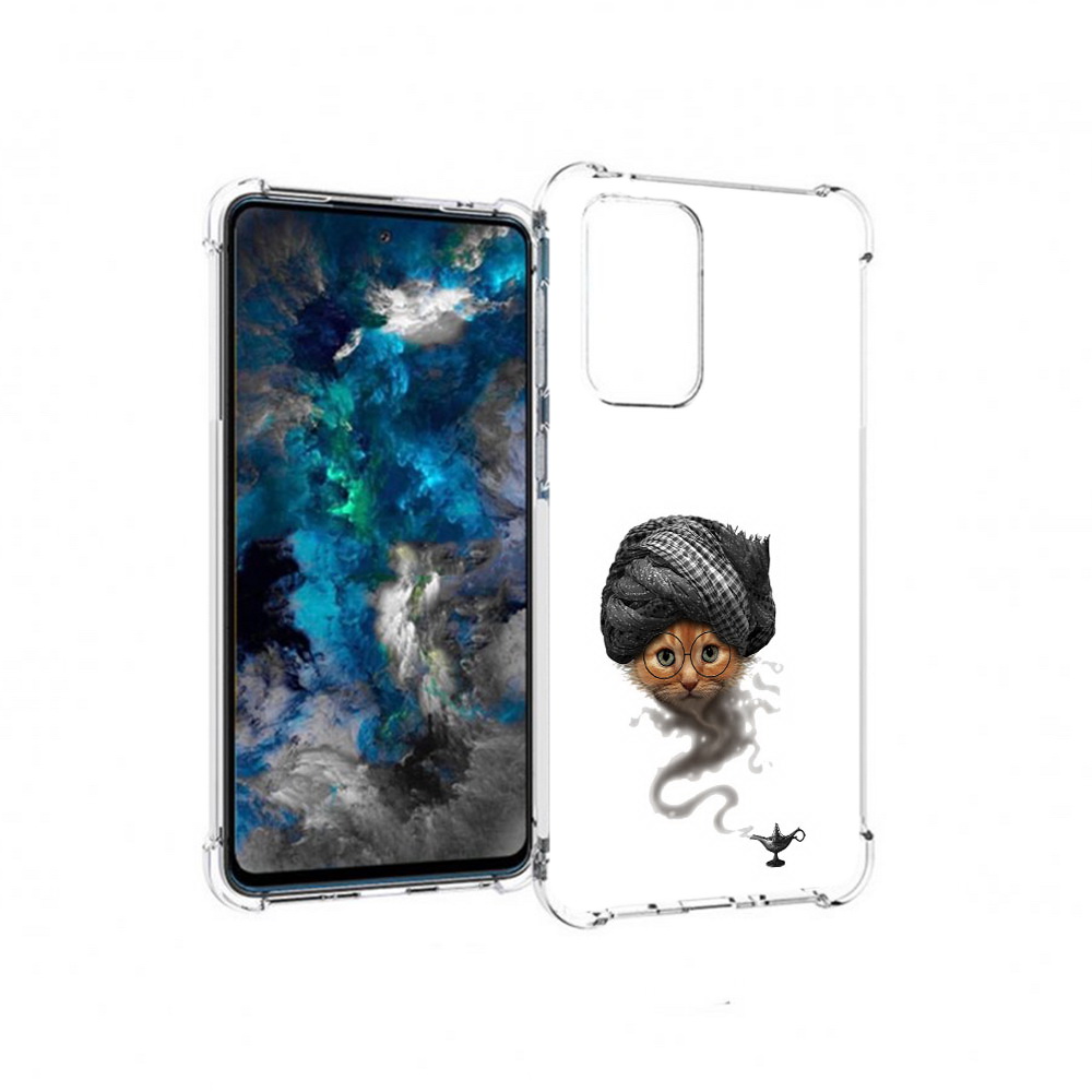 

Чехол MyPads Tocco для Samsung Galaxy A33 5G кот джин, Прозрачный, Tocco