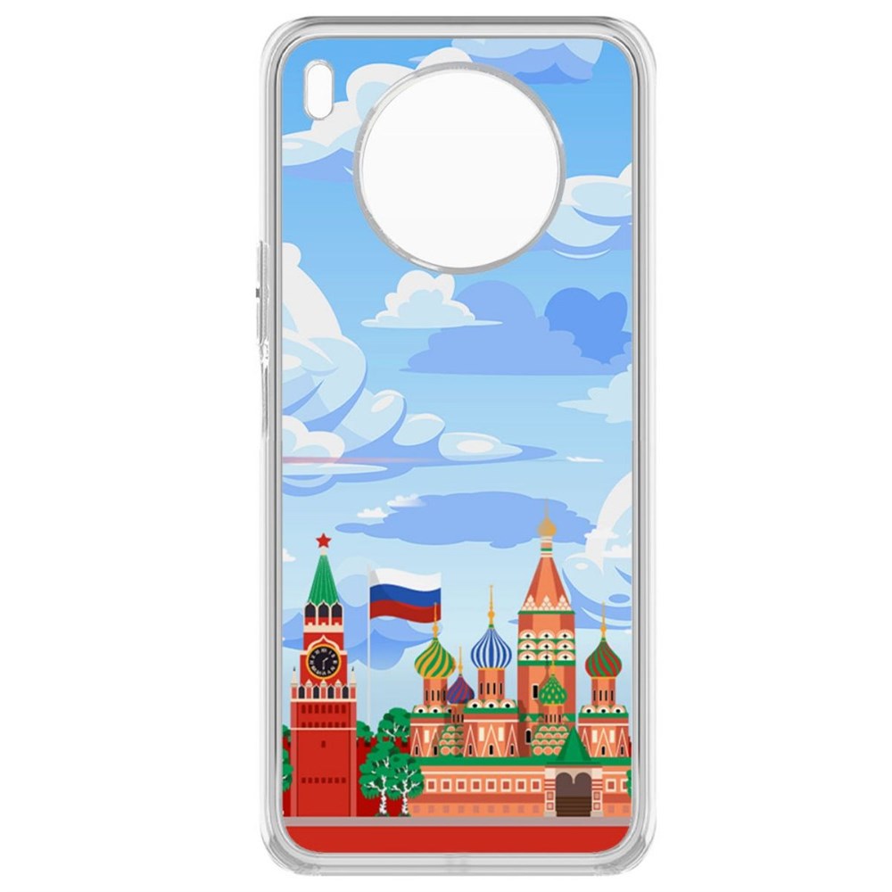 

Чехол-накладка Krutoff Clear Case Красная Площадь для Huawei Nova 8i