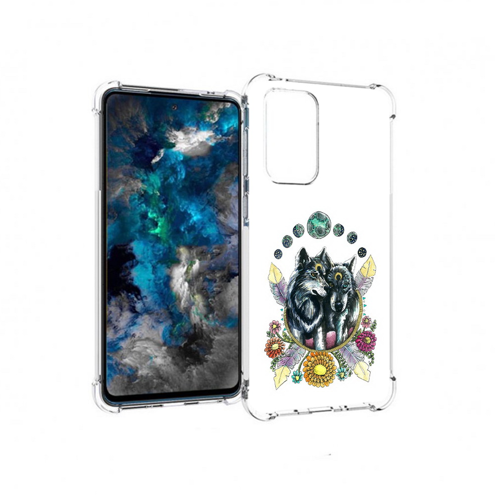

Чехол MyPads Tocco для Samsung Galaxy A33 5G красивые волки абстракция, Прозрачный, Tocco