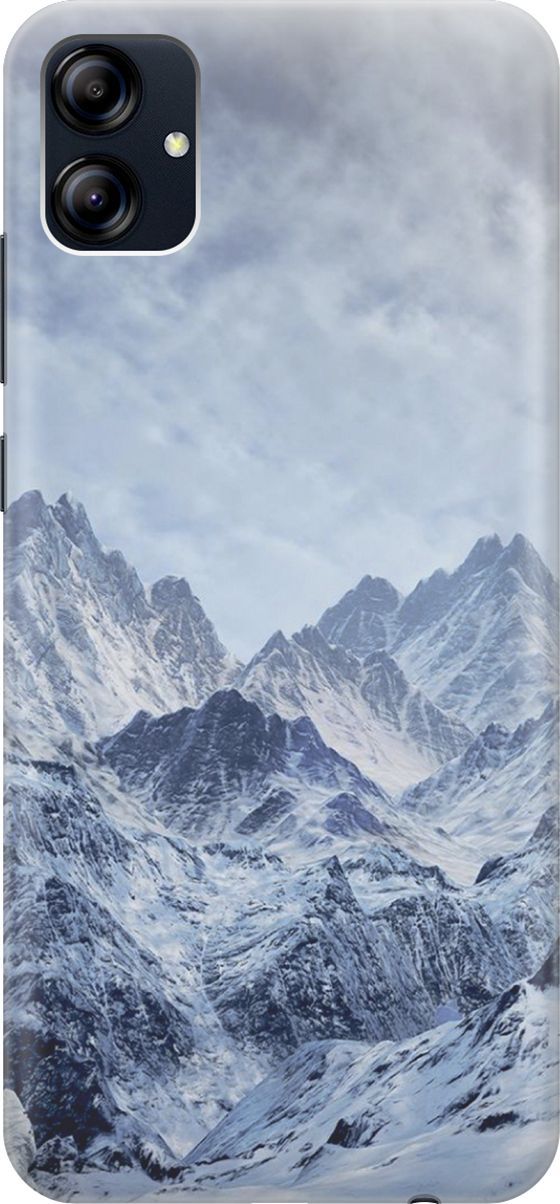 

Силиконовый чехол на Samsung Galaxy A04e "Снежные горы", Белый;голубой, 158459