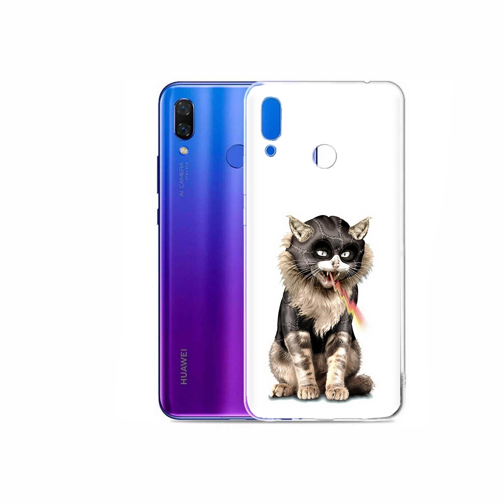 

Чехол MyPads Tocco для Honor Play дьяволский кот, Прозрачный, Tocco