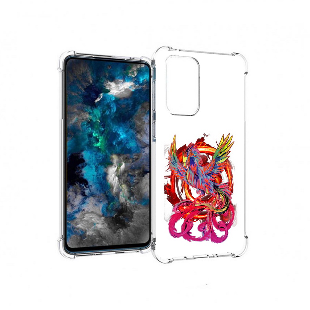 

Чехол MyPads Tocco для Samsung Galaxy A33 5G красочный феникс, Прозрачный, Tocco
