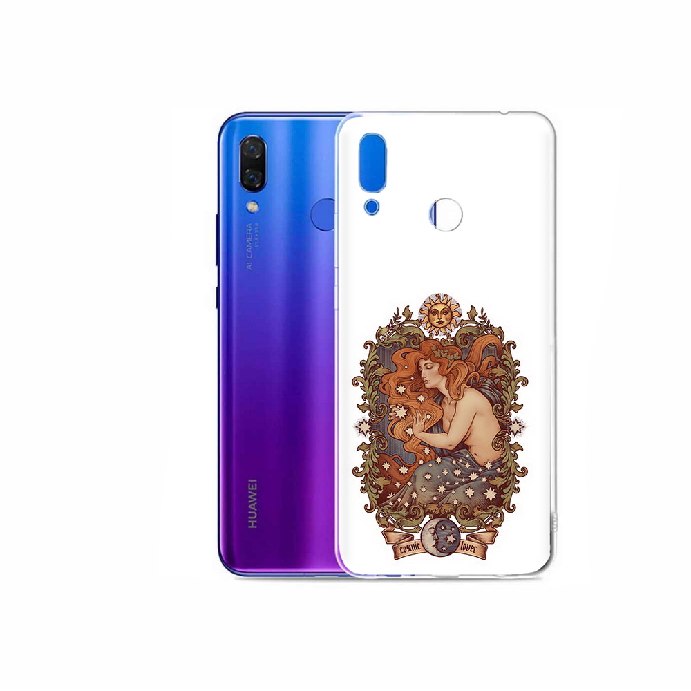 

Чехол MyPads Tocco для Honor Play звездная девушка абстракция, Прозрачный, Tocco