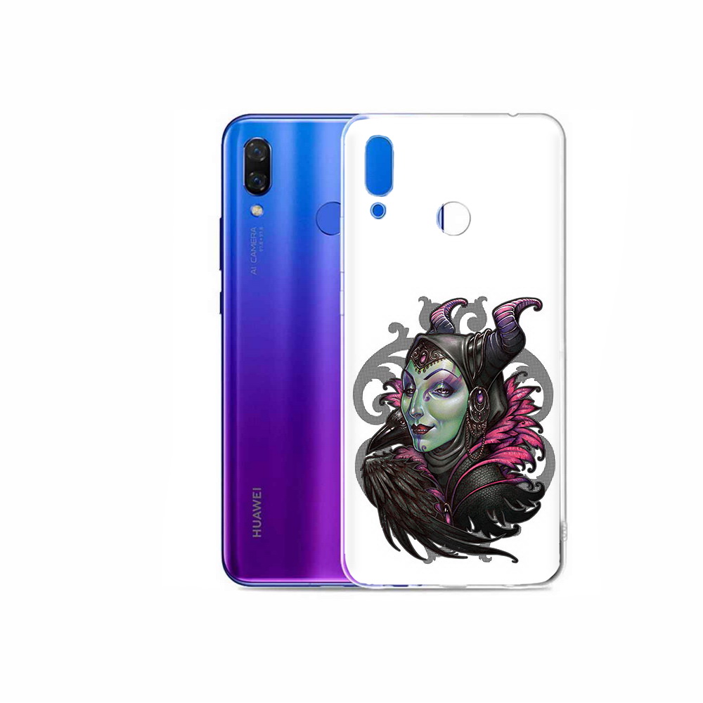 

Чехол MyPads Tocco для Honor Play зеленая девушка с вороном, Прозрачный, Tocco