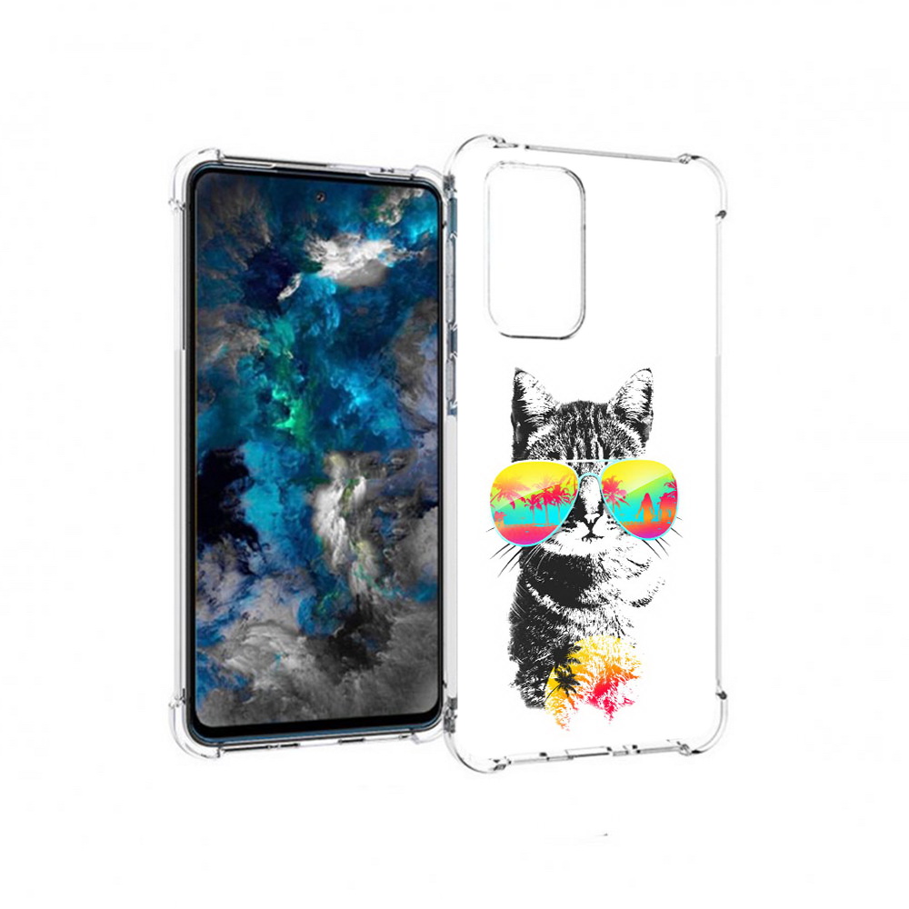 

Чехол MyPads Tocco для Samsung Galaxy A33 5G крутой кот, Прозрачный, Tocco