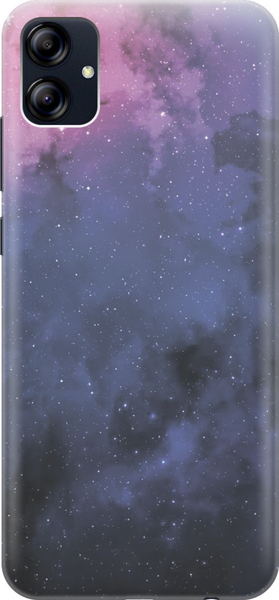 

Силиконовый чехол на Samsung Galaxy A04e "Звездное зарево", Голубой;синий, 158464