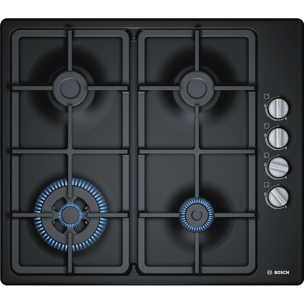 

Встраиваемая варочная панель газовая Bosch PBH6C6B90R черный, PBH6C6B90R