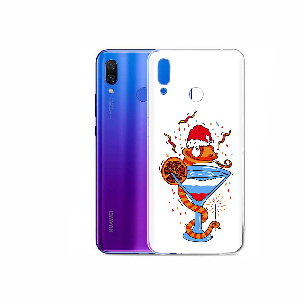 

Чехол MyPads Tocco для Honor Play змейка, Прозрачный, Tocco