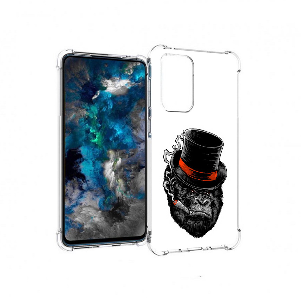 

Чехол MyPads Tocco для Samsung Galaxy A33 5G дизайнерская горилла, Прозрачный, Tocco