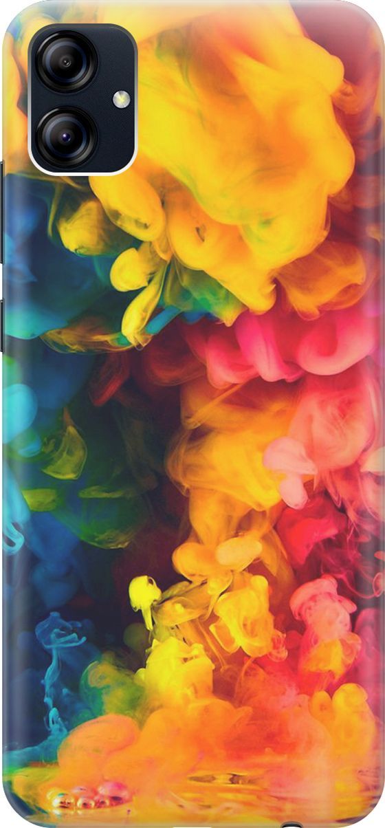 

Силиконовый чехол на Samsung Galaxy A04e "Красочное буйство", Желтый;розовый, 158454