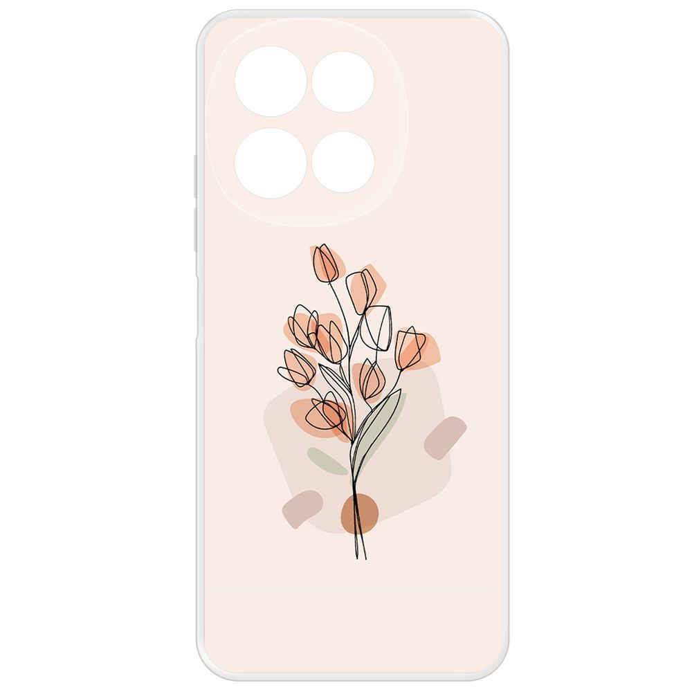 

Чехол-накладка Krutoff Clear Case Букет тюльпанов для TECNO Spark 30 5G, Прозрачный