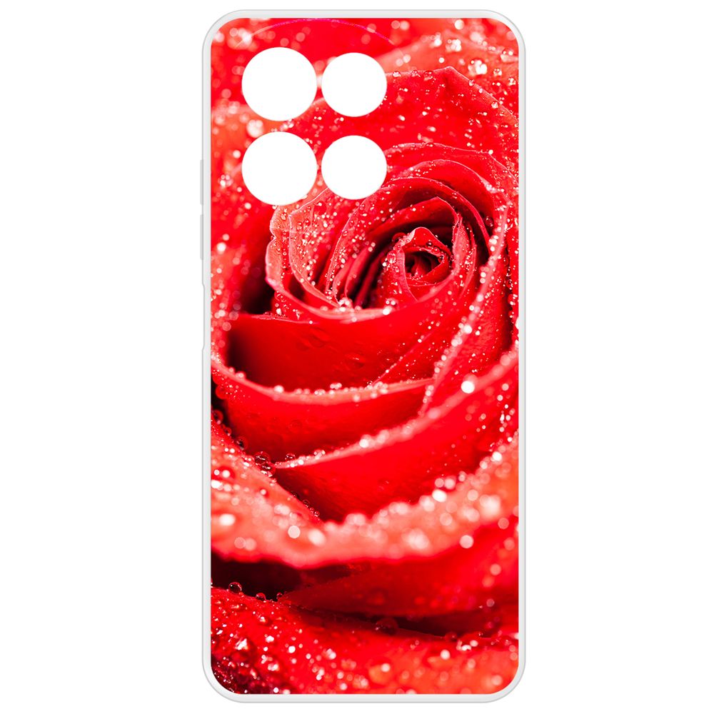 

Чехол-накладка Krutoff Clear Case Роза для TECNO Spark 30 5G, Прозрачный