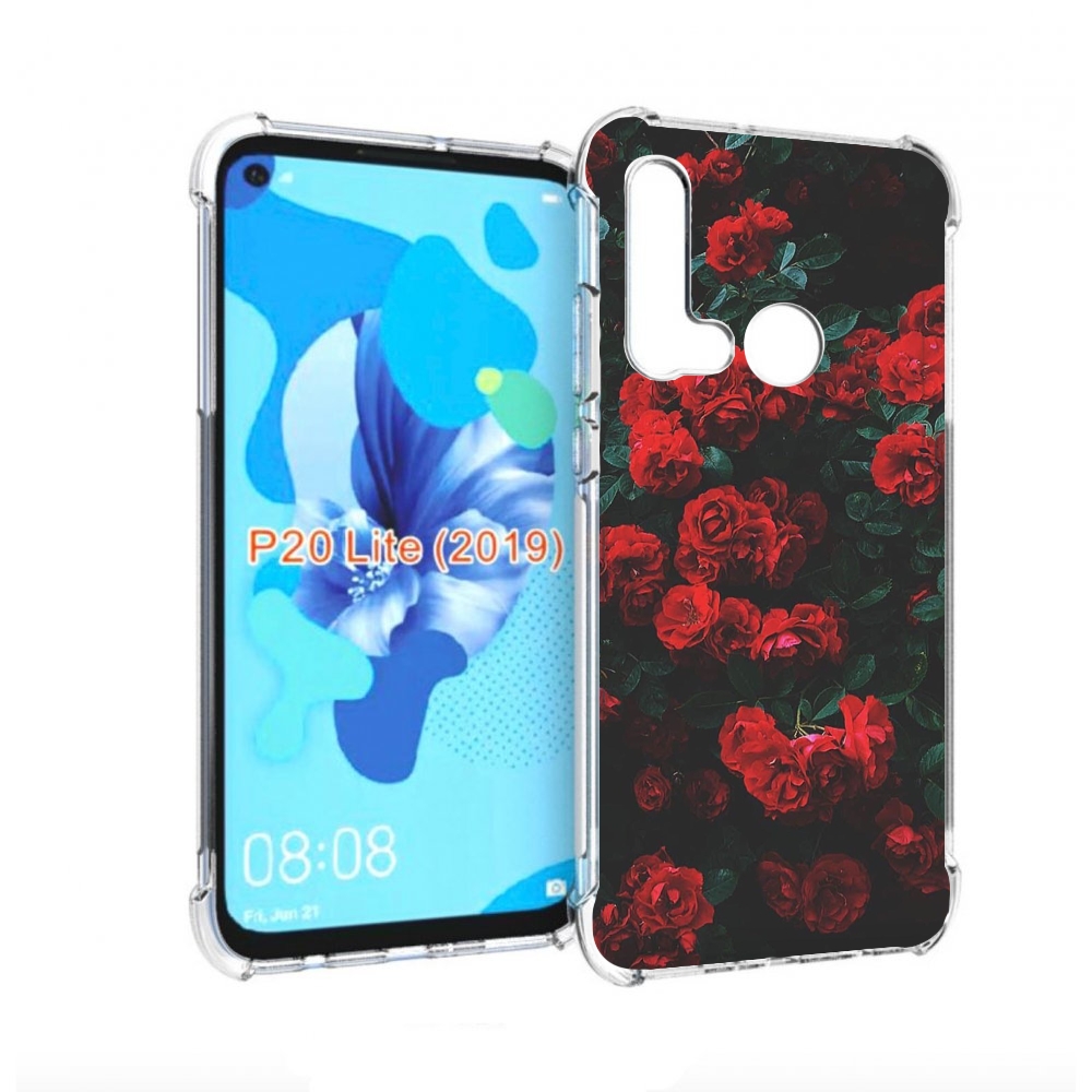 

Чехол бампер MyPads розы-в-листьях для Huawei P20 Lite (2019), Прозрачный, Tocco
