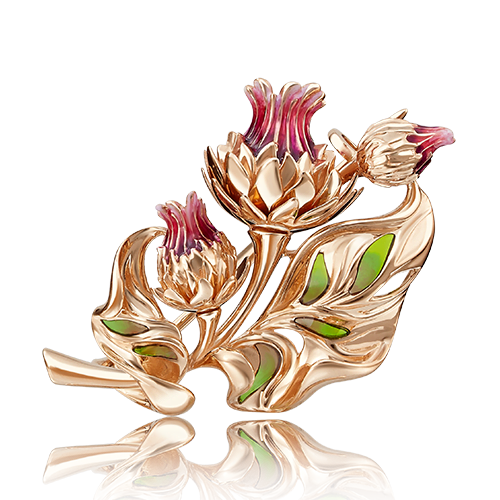 

Брошь из золота PLATINA jewelry 04-0191-00-000-1110-65, эмаль, 04-0191-00-000-1110-65