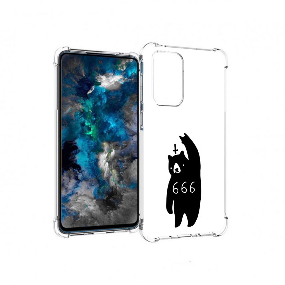 

Чехол MyPads Tocco для Samsung Galaxy A33 5G медведь 666, Прозрачный, Tocco