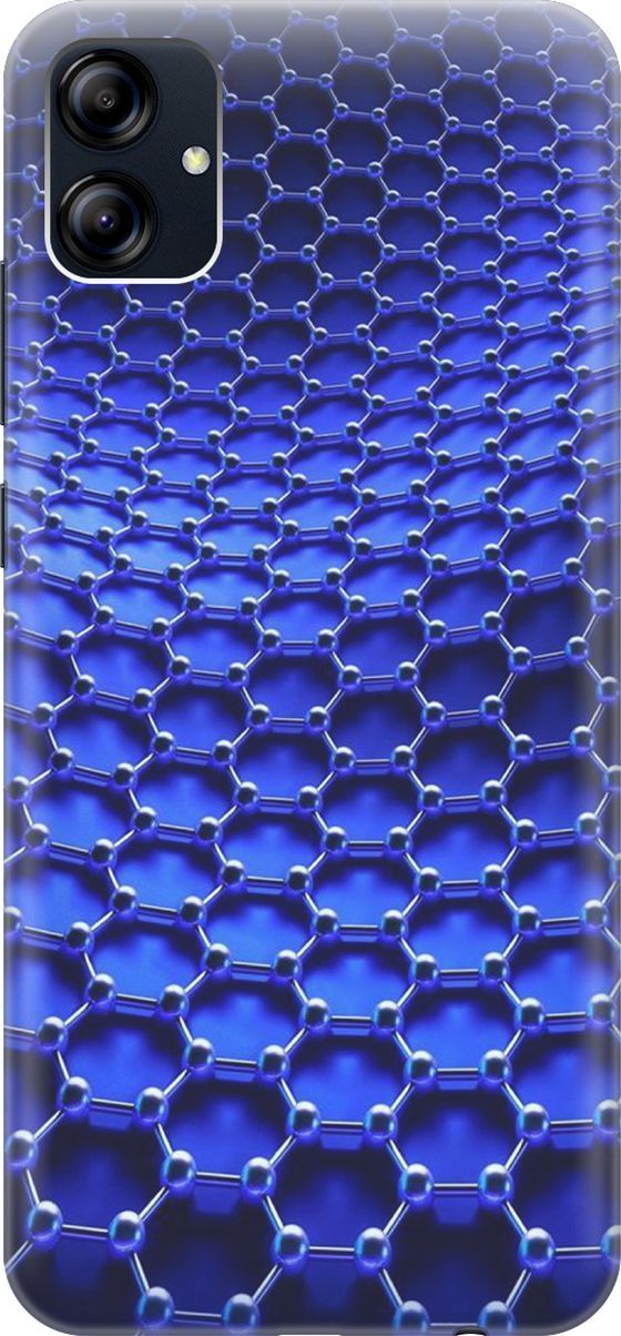 

Силиконовый чехол на Samsung Galaxy A04e "Молекулярная цепь", Синий;черный, 158467