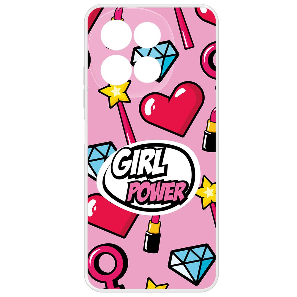 

Чехол-накладка Krutoff Clear Case Girl Power для TECNO Spark 30 5G, Прозрачный