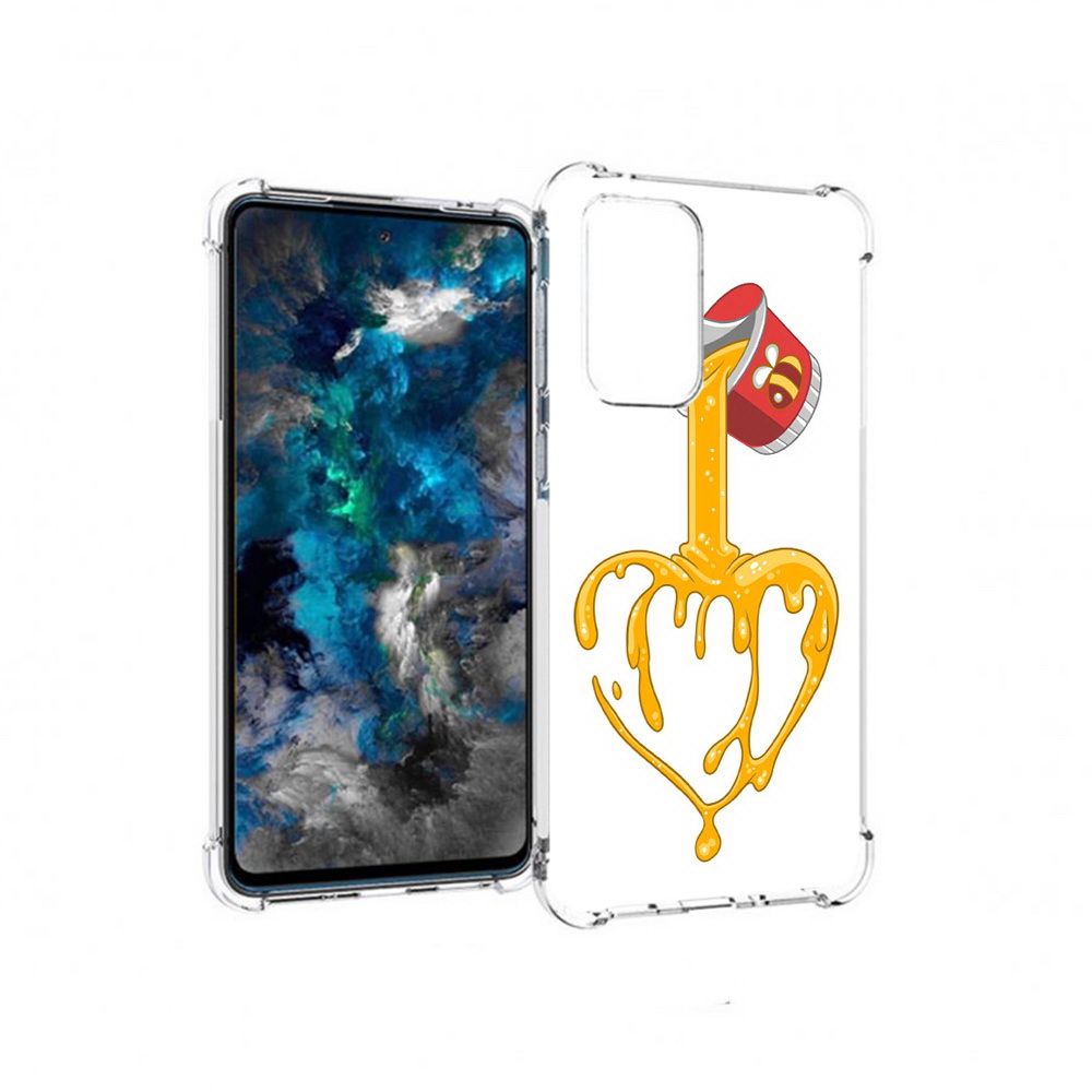 

Чехол MyPads Tocco для Samsung Galaxy A33 5G медовое сердце, Прозрачный, Tocco