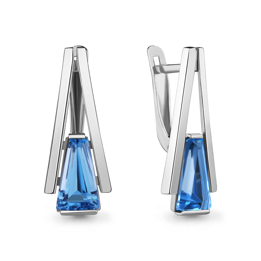 

Серьги из серебра с топазом Aquamarine 4739292_925_р, 4739292_925_р