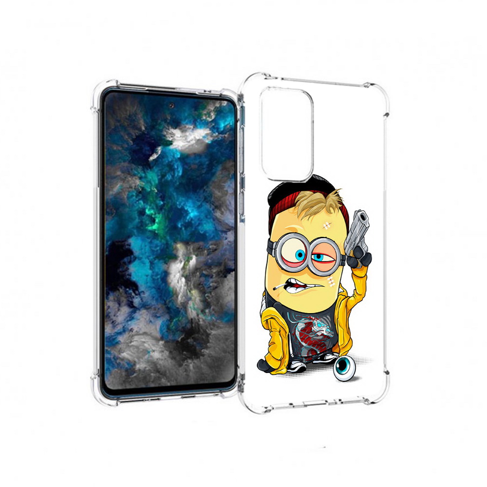 

Чехол MyPads Tocco для Samsung Galaxy A33 5G миньон бандит, Прозрачный, Tocco