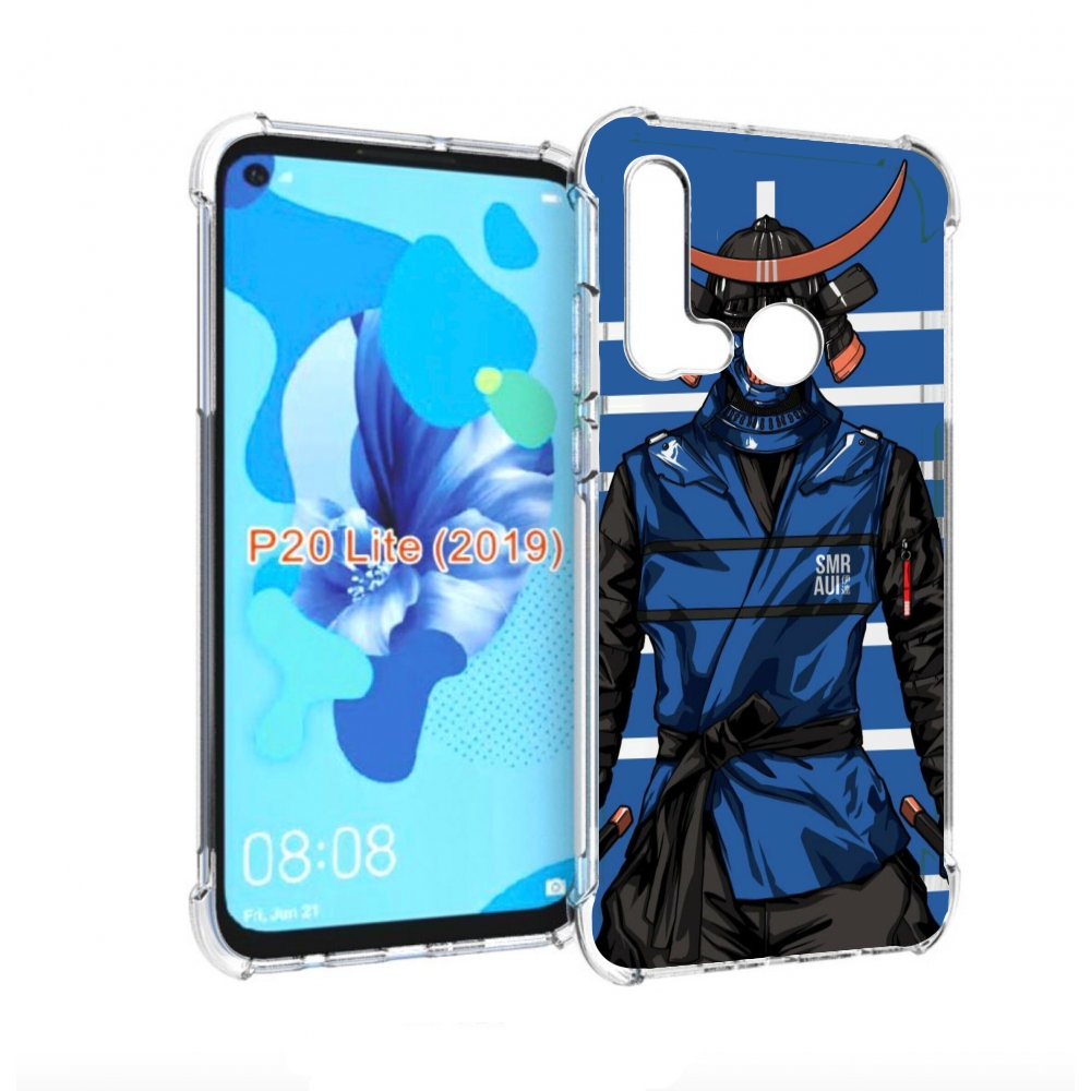 

Чехол бампер MyPads самурай в синей форме для Huawei P20 Lite (2, Прозрачный, Tocco