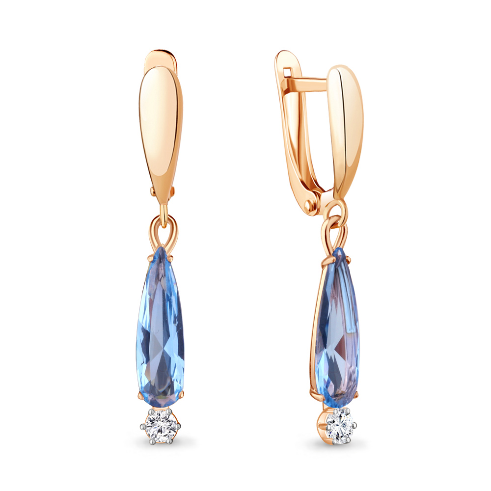 

Серьги из серебра с топазом Aquamarine 4739492А_925_з, 4739492А_925_з