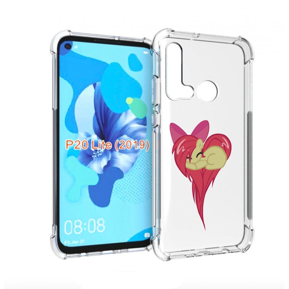 

Чехол бампер MyPads сердце-из-пони для Huawei P20 Lite (2019), Прозрачный, Tocco