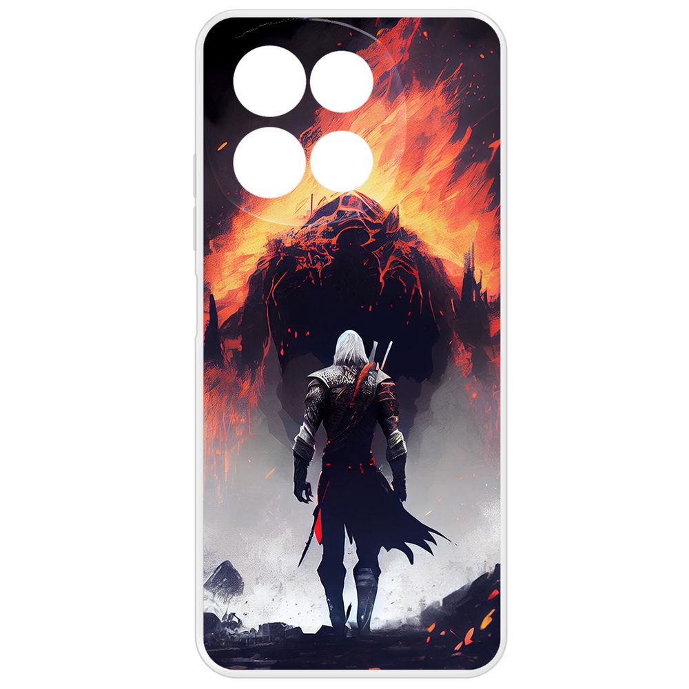 

Чехол-накладка Krutoff Clear Case Ведьмак. Геральт для TECNO Spark 30 5G, Прозрачный