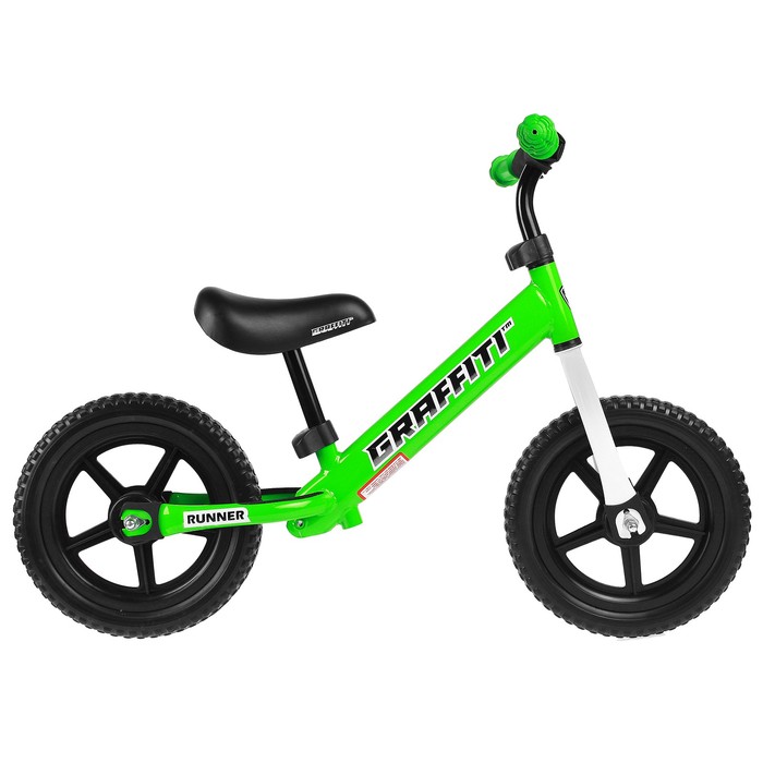 

Беговел 12" GRAFFITI Runner, цвет зелёный