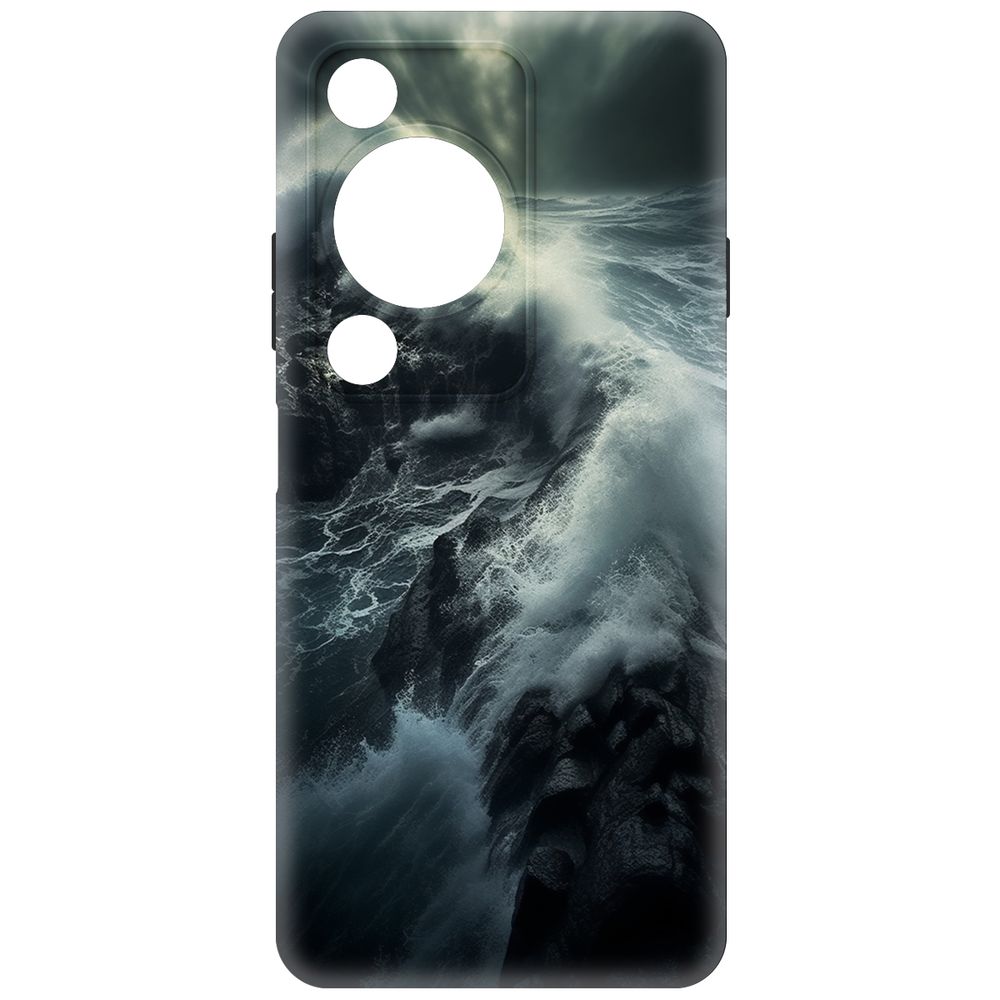 

Чехол-накладка Krutoff Soft Case Шторм для Huawei Nova Y72s черный
