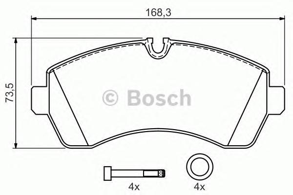 

Тормозные колодки Bosch передние дисковые 986494194, ДИСКОВЫЕ КОЛОДКИ ПЕРЕДНИЕ Bosch 0986494194 Bosch 0986494194