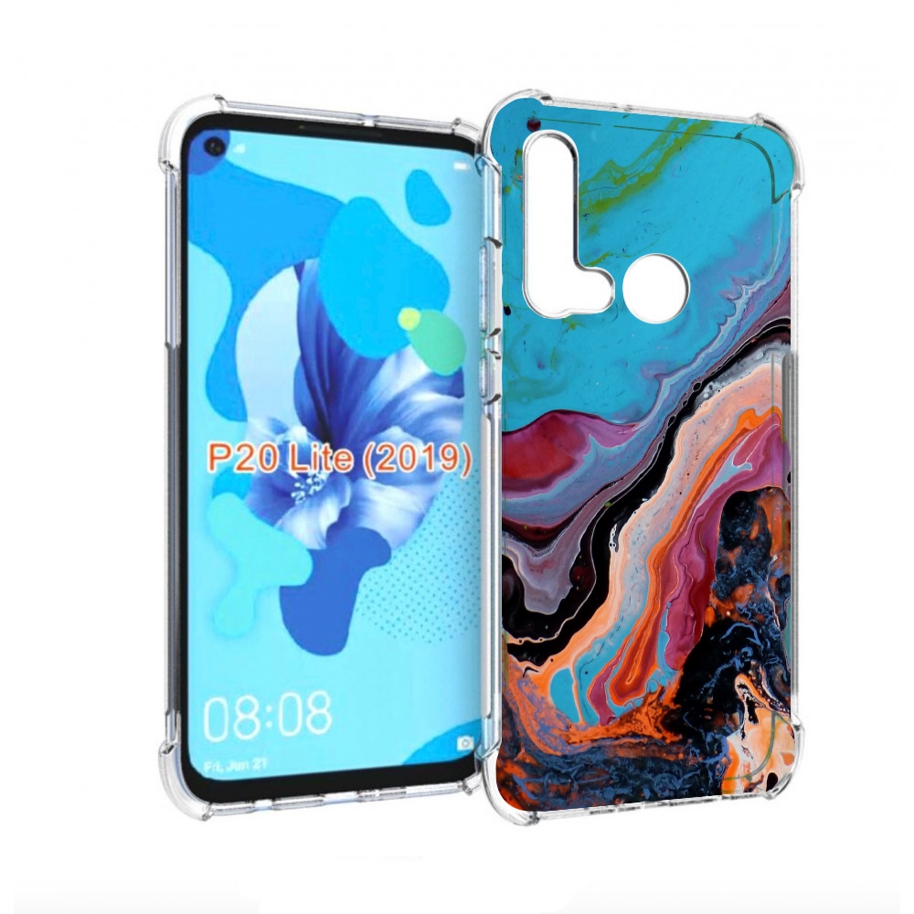 

Чехол бампер MyPads смешанные краски для Huawei P20 Lite (2019), Прозрачный, Tocco