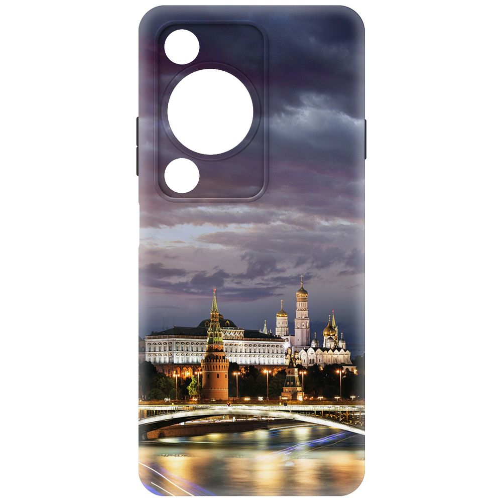 

Чехол-накладка Krutoff Soft Case Россия, Московский Кремль для Huawei Nova Y72s черный