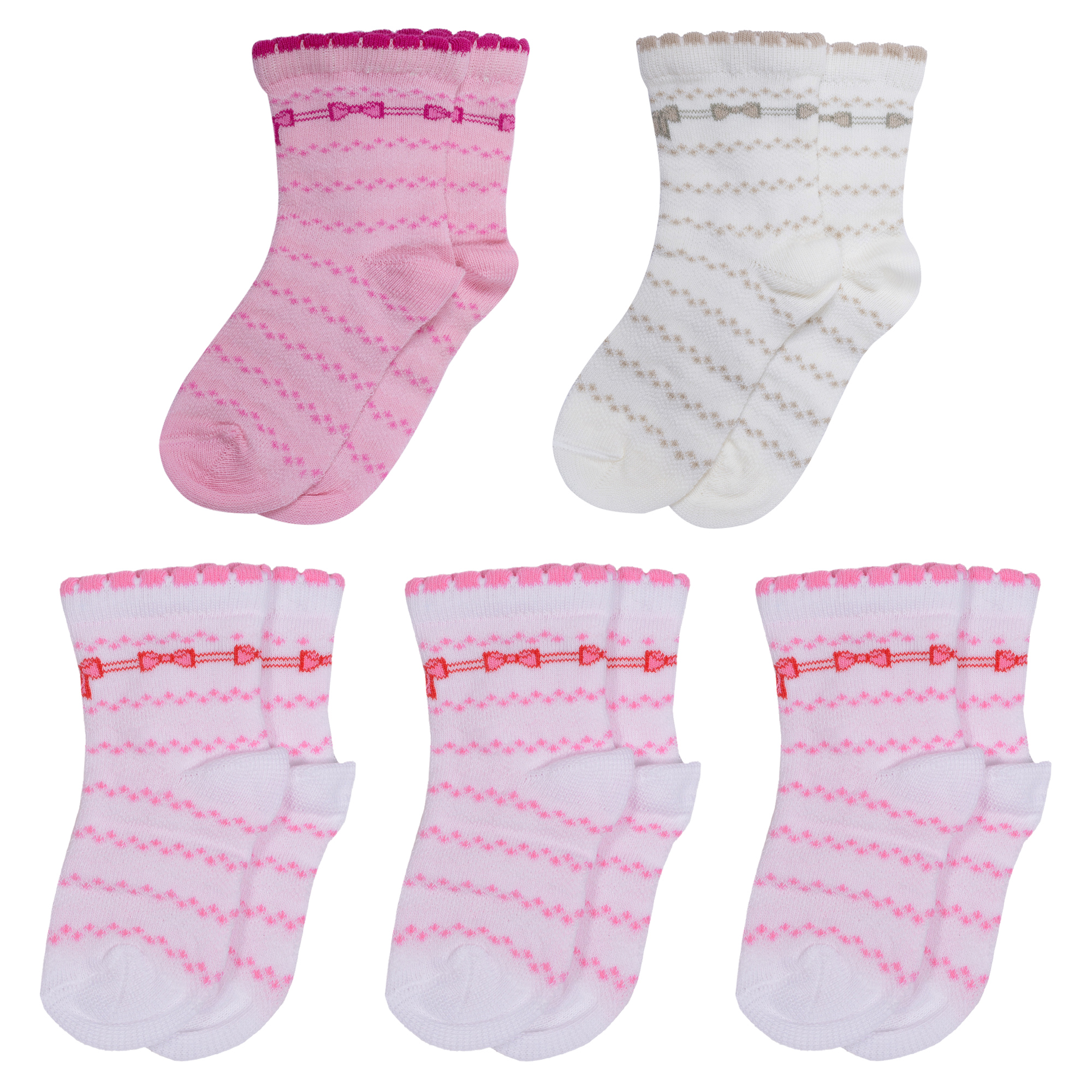 

Носки детские LorenzLine 5-Л23 цв. бежевый; белый; розовый р. 16-18, 5-Л23