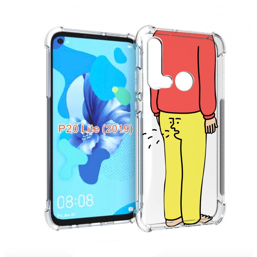 

Чехол бампер MyPads смешной-мужчина для Huawei P20 Lite (2019), Прозрачный, Tocco