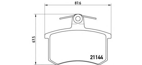 

Тормозные колодки brembo задние дисковые p85013, Колодки тормозные дисковые | зад |