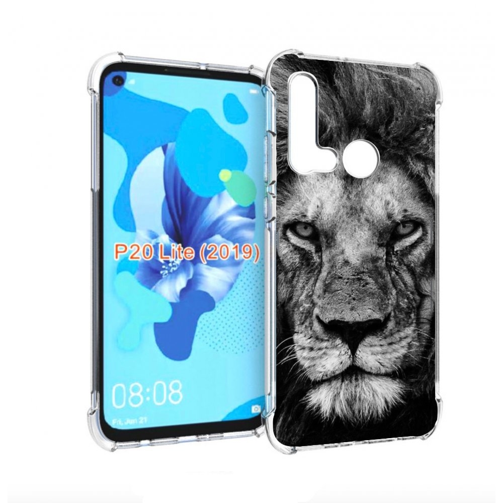 

Чехол бампер MyPads смуглый лев мужской для Huawei P20 Lite (201, Прозрачный, Tocco