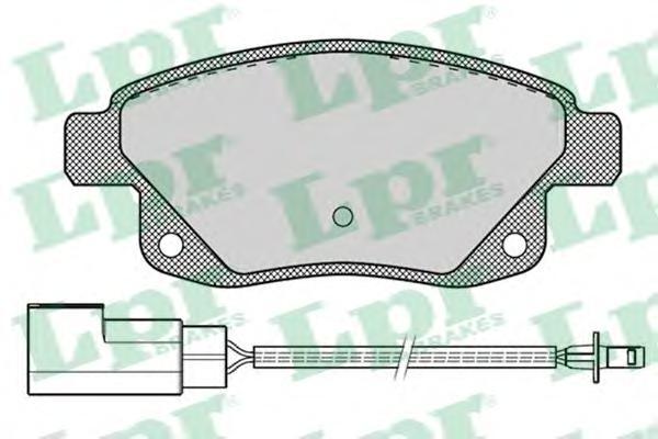 

Тормозные колодки Lpr 05p1261, Комплект тормозных колодок 05P1261