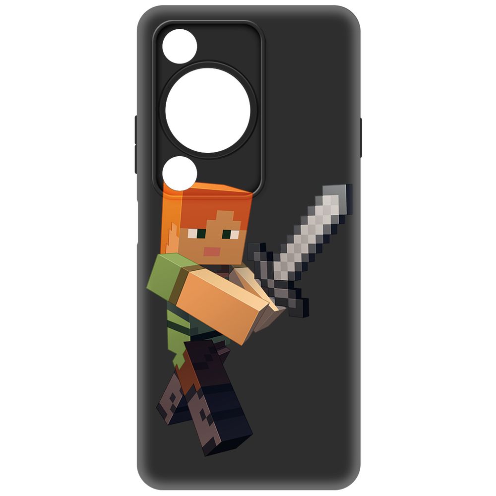 

Чехол-накладка Krutoff Soft Case Minecraft-Алекс для Huawei Nova Y72s черный