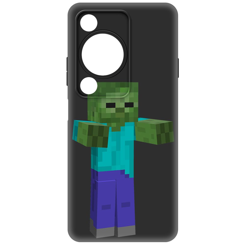 

Чехол-накладка Krutoff Soft Case Minecraft-Гигант для Huawei Nova Y72s черный