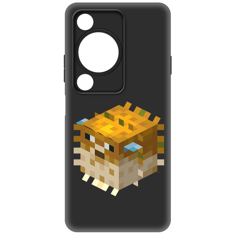 

Чехол-накладка Krutoff Soft Case Minecraft-Иглобрюх для Huawei Nova Y72s черный